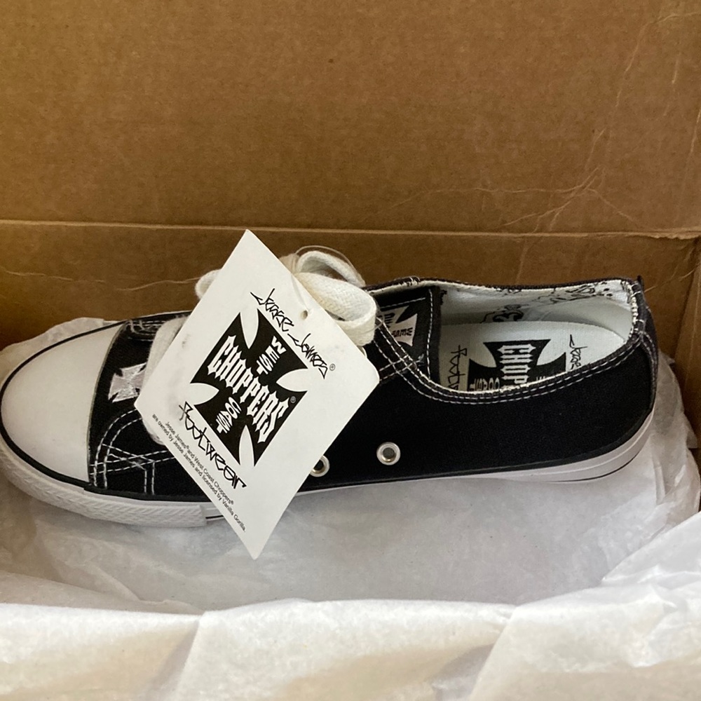 West coast choppers Jessie James shoes chuck taylor looks